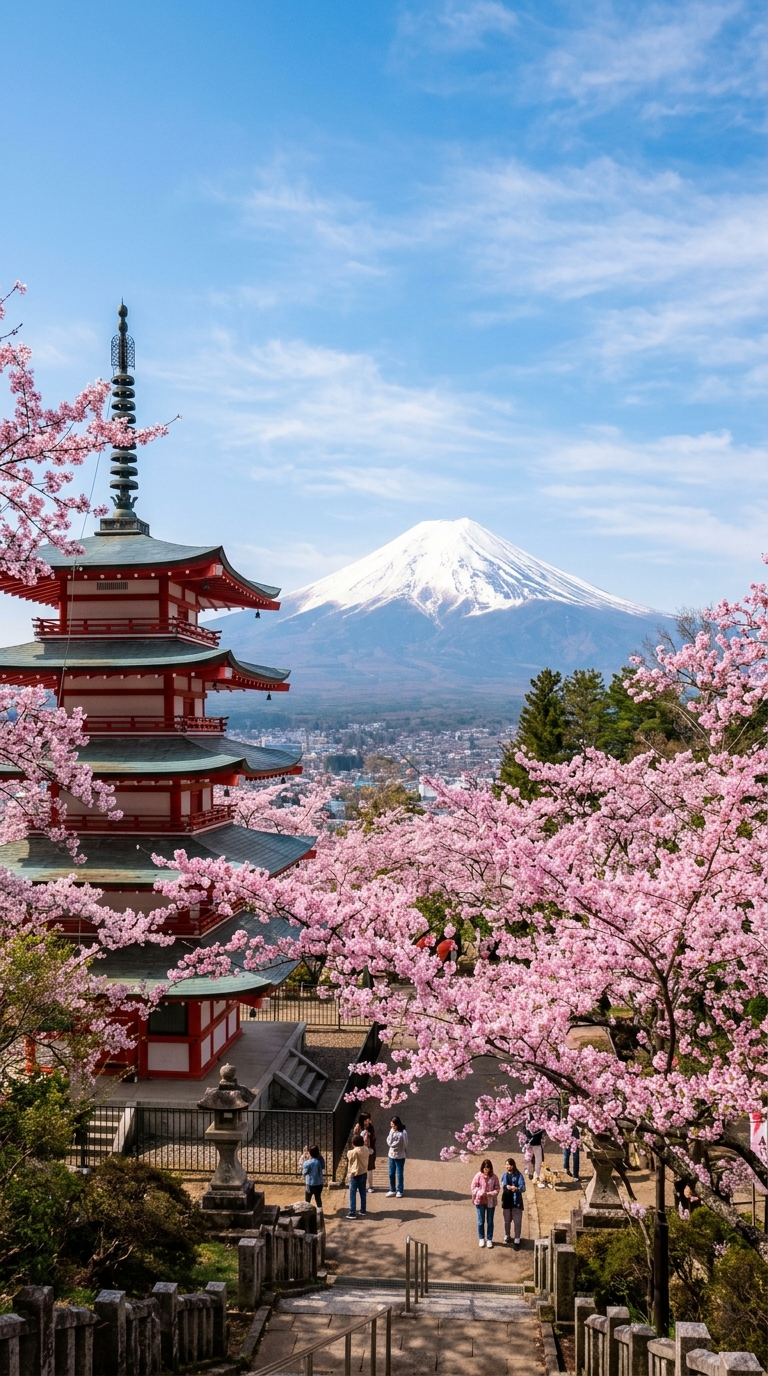 Pemandangan Asia Gunung Fuji